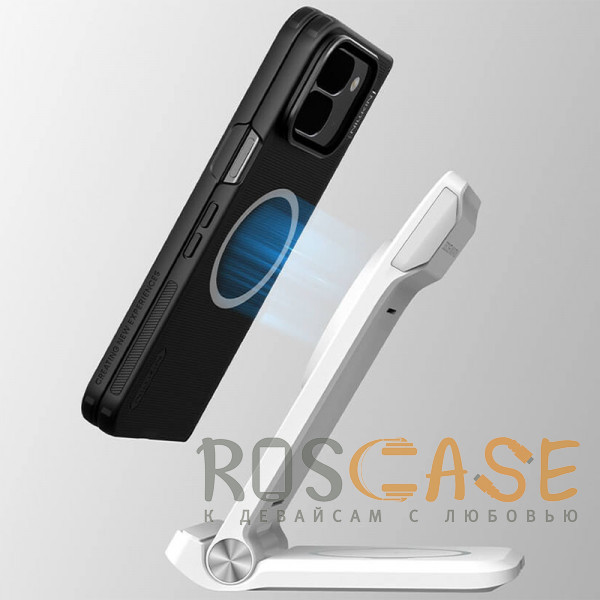 Фотография Черный Nillkin Super Frosted Shield Magnetic | Пластиковый чехол с поддержкой Magsafe для Google Pixel 10 Pro Fold