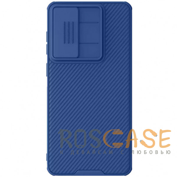 Фото Синий Nillkin CamShield Pro | Чехол из пластика и TPU с защитой камеры для Samsung Galaxy S25 Edge