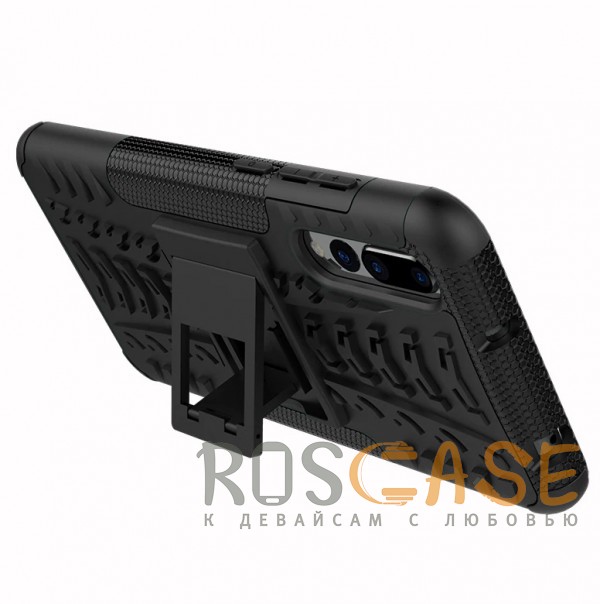 Изображение Черный Shield | Противоударный чехол для Huawei P20 Pro с подставкой