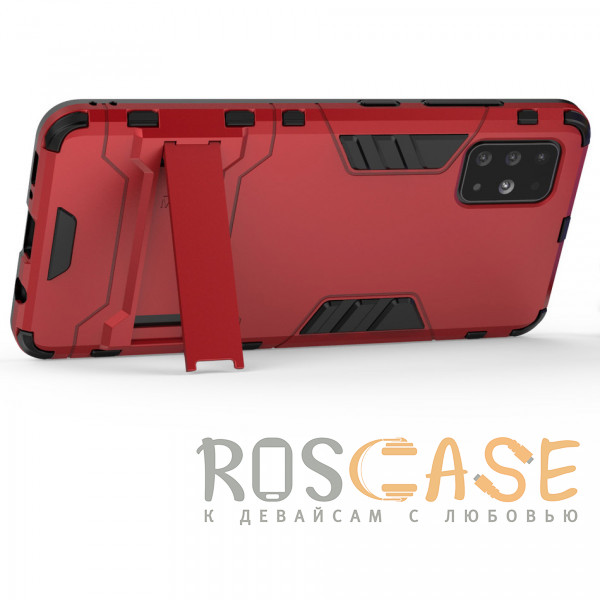 Изображение Красный Transformer | Противоударный чехол-подставка для Samsung Galaxy A51 с мощной защитой корпуса