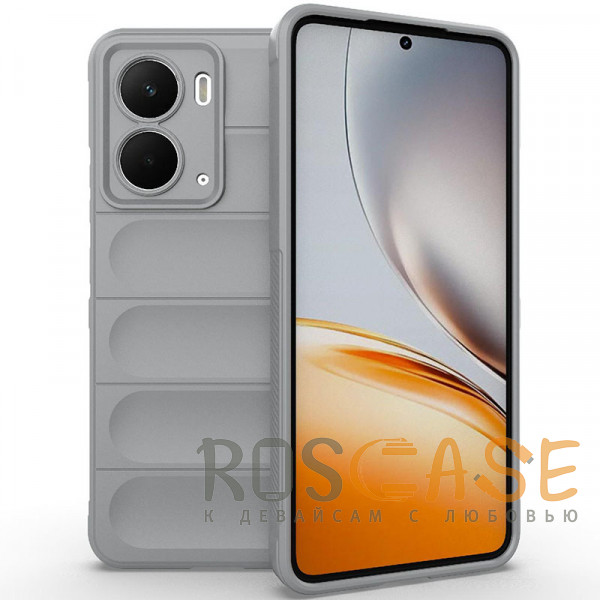 Фото Серый Flex Silicone | Противоударный чехол для Realme P3 5G / Neo 7X с защитой камеры и микрофиброй