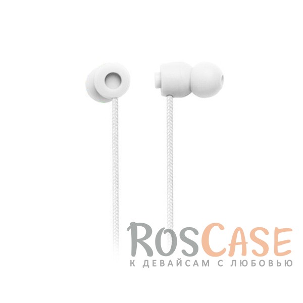 Фото Белый Headset EF-E5 | Вакуумные наушники с микрофоном