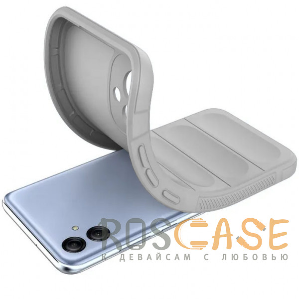 Фотография Серый Flex Silicone | Противоударный чехол для Samsung Galaxy A04e 4G с защитой камеры и микрофиброй