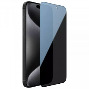 Nillkin Privacy | Защитное закаленное стекло Антишпион для Apple iPhone 15 Pro Max