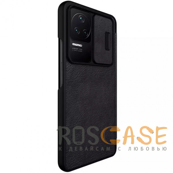 Фото Черный Nillkin Qin | Чехол-книжка из Premium экокожи для Xiaomi Poco F4 / Redmi K40S