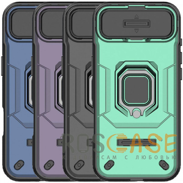 Фото Transformer Ring Holder | Противоударный чехол с кольцом и шторкой камеры для iPhone 17 Air