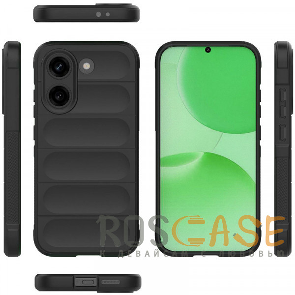 Фото Черный Flex Silicone | Противоударный чехол для Poco X8 Pro / Xiaomi Turbo 5 с защитой камеры