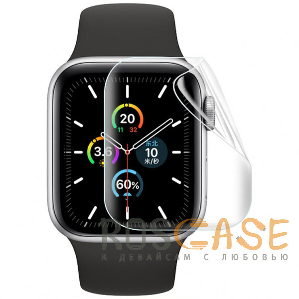 Фото Прозрачная Гидрогелевая защитная плёнка Rock для Apple Watch 1, 2, 3 (42 мм) 2 шт