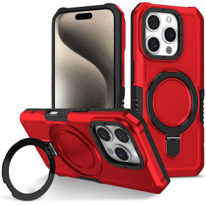 Magnetic Armor Ring | Противоударный чехол с MagSafe и кольцом  для iPhone 16 Pro