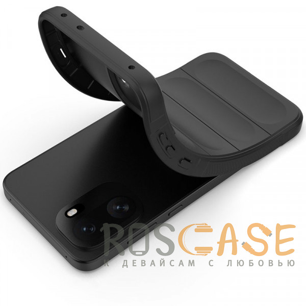 Фотография Черный Flex Silicone | Противоударный чехол для OnePlus 15R / Ace 6 / 6T 5G с защитой камеры и микрофиброй