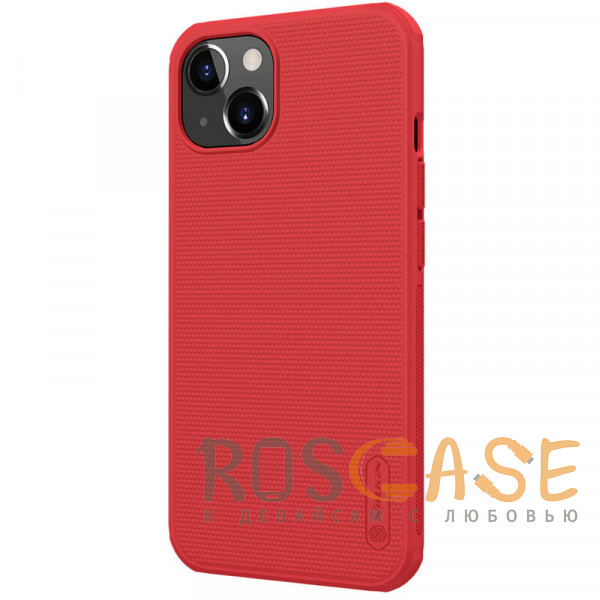 Фотография Красный Nillkin Super Frosted Shield Pro | Матовый пластиковый чехол для iPhone 13