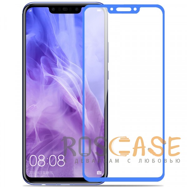 

5D защитное стекло для Huawei Nova 3 на весь экран (Голубое)