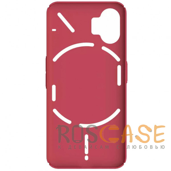 Фотография Красный Nillkin Super Frosted Shield | Матовый пластиковый чехол для Nothing Phone 2