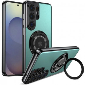 Чехол с кольцом Magsafe и алюминиевой вставкой  для Samsung Galaxy S26 Ultra