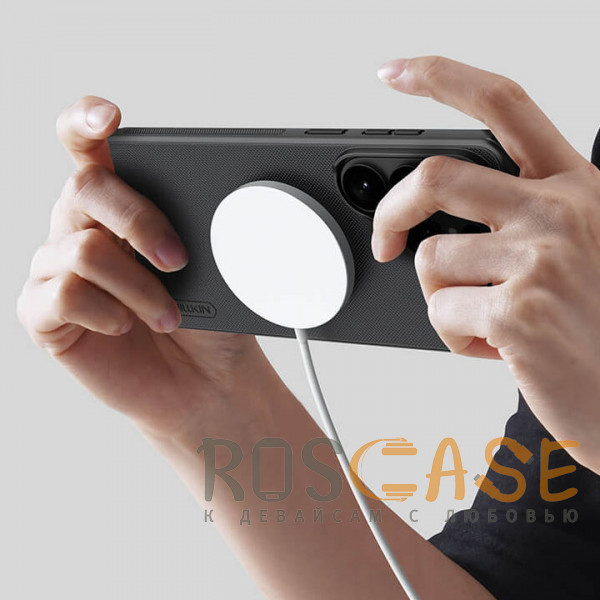 Изображение Черный Nillkin Super Frosted Shield Magnetic | Пластиковый чехол с поддержкой Magsafe для Samsung Galaxy S26 Ultra