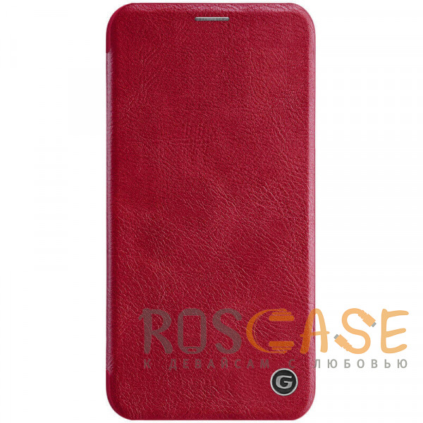 Фото Красный G-Case Vintage | Кожаный Premium чехол книжка для iPhone 11 Pro Max