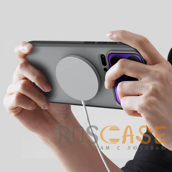 Изображение Серый Nillkin Super Frosted Shield Magnetic | Полупрозрачный чехол с поддержкой Magsafe для Xiaomi Mi 17 Pro Max