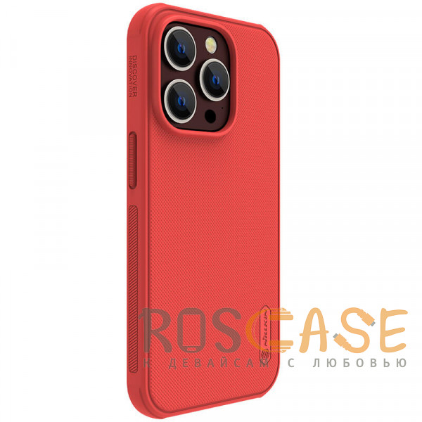 Изображение Красный Nillkin Super Frosted Shield Pro | Матовый пластиковый чехол для iPhone 14 Pro