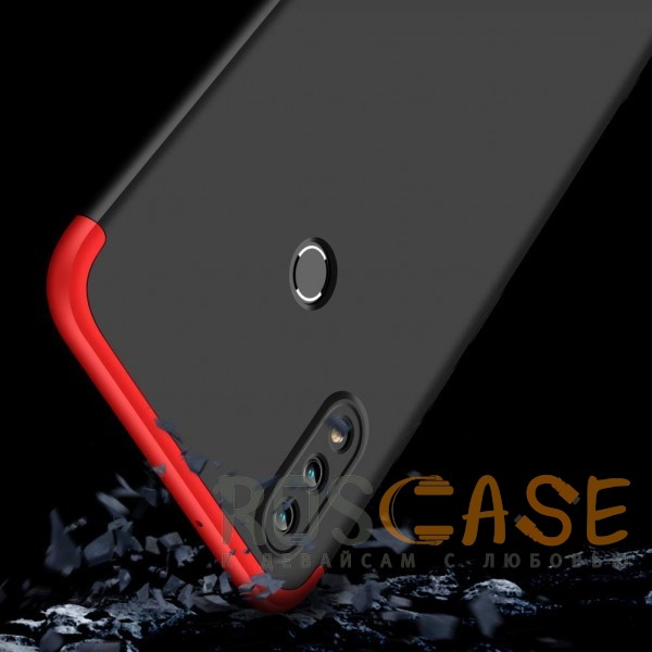 Изображение Черный / Красный GKK LikGus 360° | Двухсторонний чехол для Huawei Honor 8X Max с защитными вставками