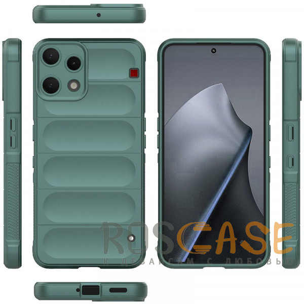 Фото Зеленый Flex Silicone | Противоударaный чехол для Nothing Phone 3a Lite с защитой камеры и микрофиброй