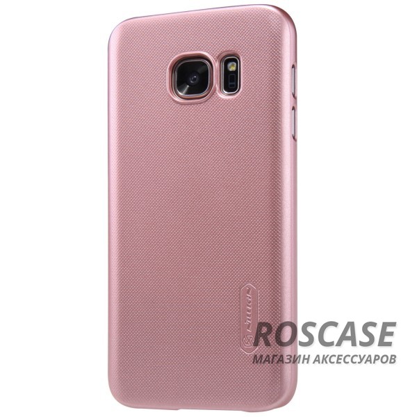 Фото Rose Gold Nillkin Super Frosted Shield | Матовый чехол для Samsung G930F Galaxy S7