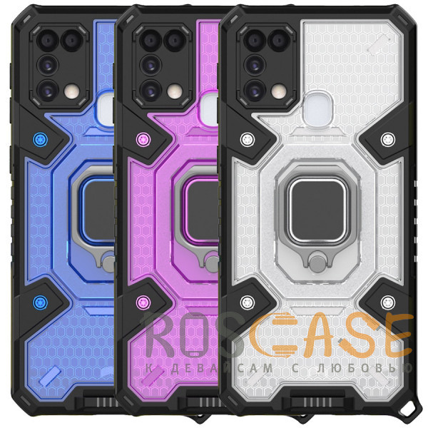 Фото Honeycomb Armor | Противоударный чехол с защитой камеры и кольцом для Samsung Galaxy M31 / F41 / M21s