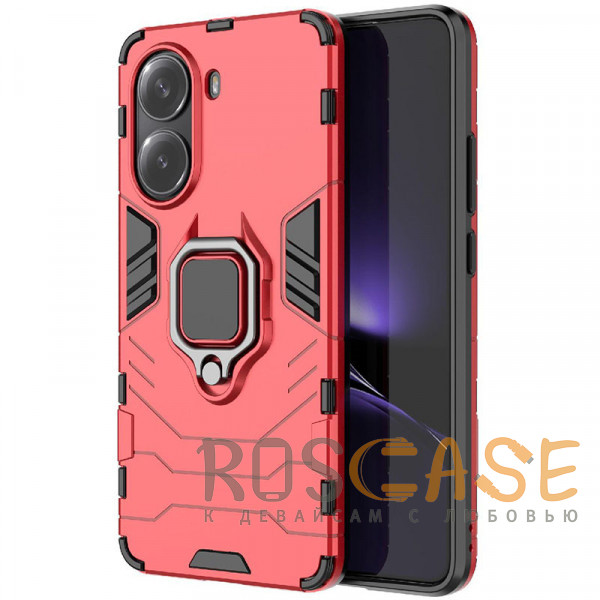 Фото Красный Transformer Ring | Противоударный чехол под магнитный держатель для Xiaomi Redmi Turbo 4 / Poco X7 Pro