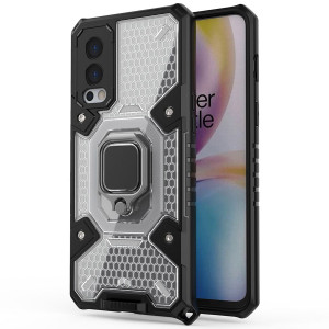 Honeycomb Armor | Противоударный чехол с защитой камеры и кольцом  для OnePlus Nord 2 5G