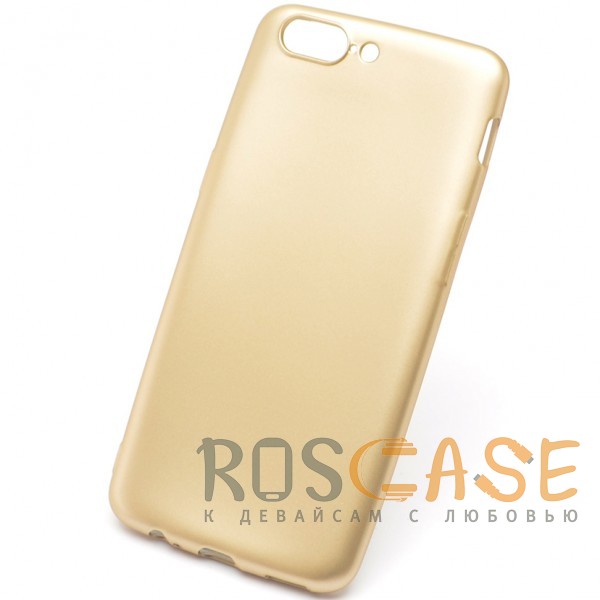 Фотография Золотой J-Case THIN | Гибкий силиконовый чехол для OnePlus 5