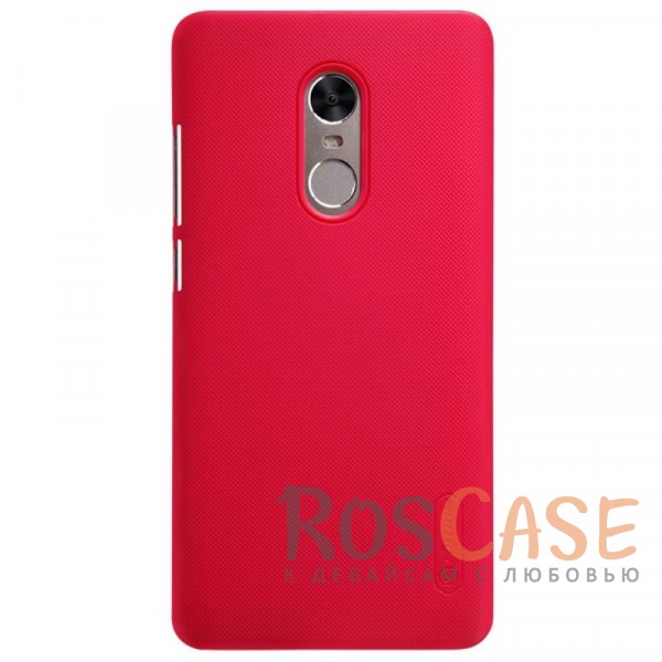 Фотография Красный Nillkin Super Frosted Shield | Матовый чехол для Xiaomi Redmi Note 4X / Redmi Note 4