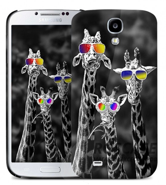 фото оригинальный чехол «Cool Giraffe» для Samsung Galaxy S4 / Galaxy S4 mini (+ пленка)