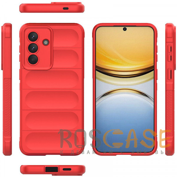 Фото Красный Flex Silicone | Противоударный чехол для Samsung Galaxy A57 с защитой камеры и микрофиброй