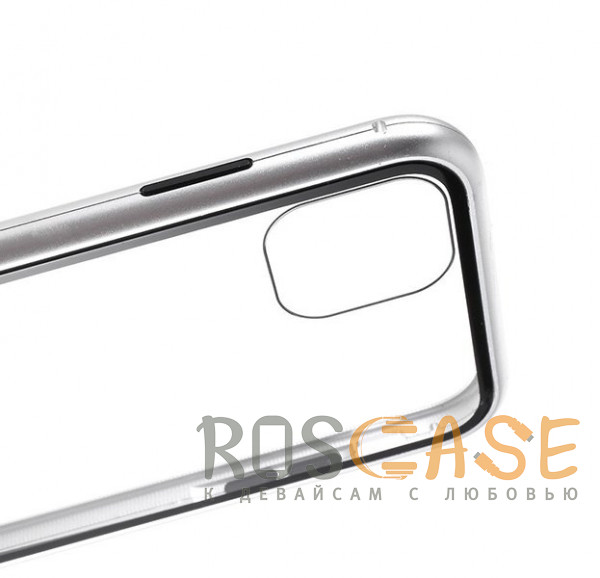 Изображение Серебряный Магнитный алюминиевый чехол для iPhone 11 Pro