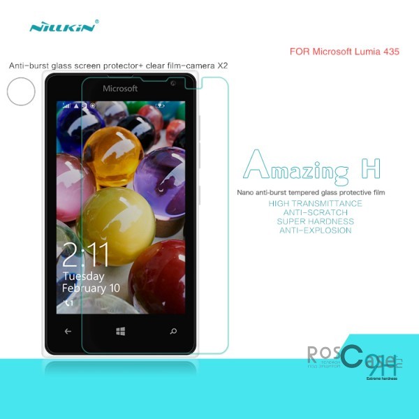 фото защитное стекло Nillkin Anti-Explosion Glass Screen (H) для Microsoft Lumia 435 Dual Sim 
