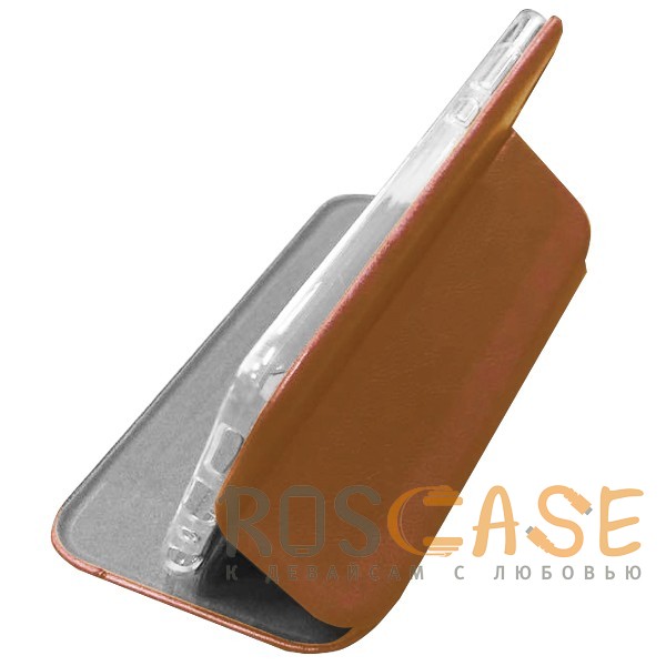 Фото Ярко-коричневый Open Color 2 | Чехол-книжка на магните для iPhone XS Max с подставкой и карманом