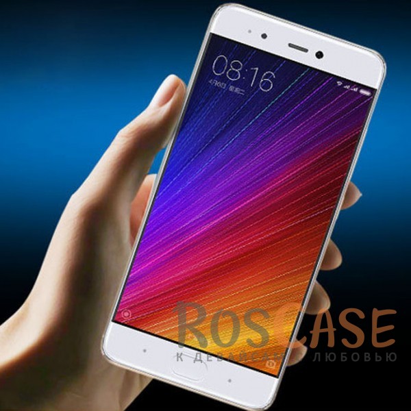 Фотография Белый Artis 2.5D | Цветное защитное стекло на весь экран для Xiaomi Mi 5s на весь экран