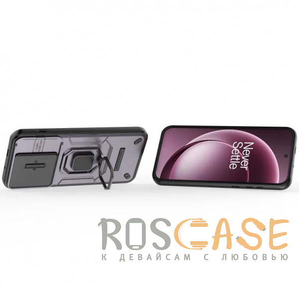 Изображение Фиолетовый Transformer Ring Holder | Противоударный чехол с кольцом и шторкой камеры для OnePlus 15 5G