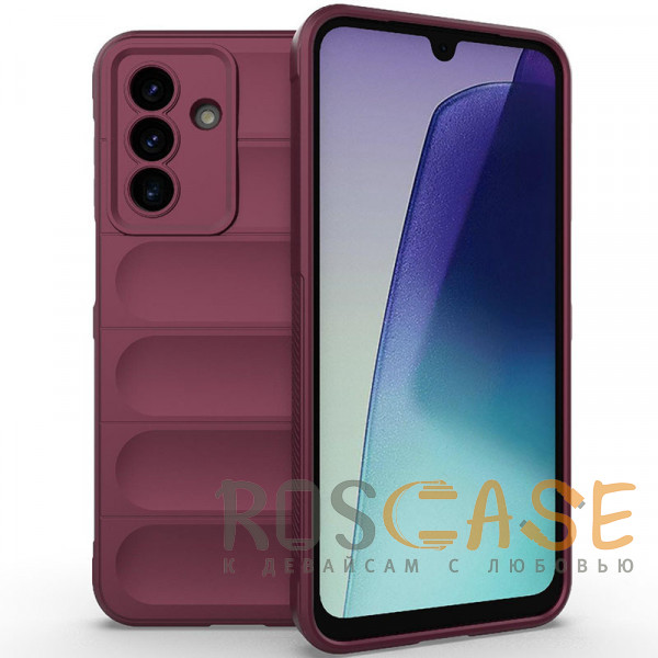 Фото Бордовый Flex Silicone | Противоударный чехол для Samsung Galaxy A17 с защитой камеры и микрофиброй