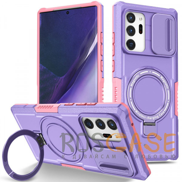 Фото Фиолетовый CamShield MagSafe | Противоударный чехол для Samsung Galaxy Note 20 Ultra со шторкой для камеры
