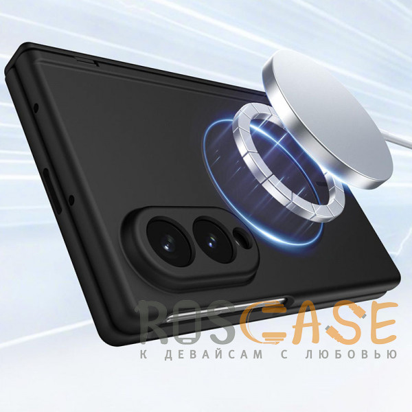 Фотография Черный Чехол 3D с Magsafe и внешним стеклом для Samsung Galaxy Z Fold 8