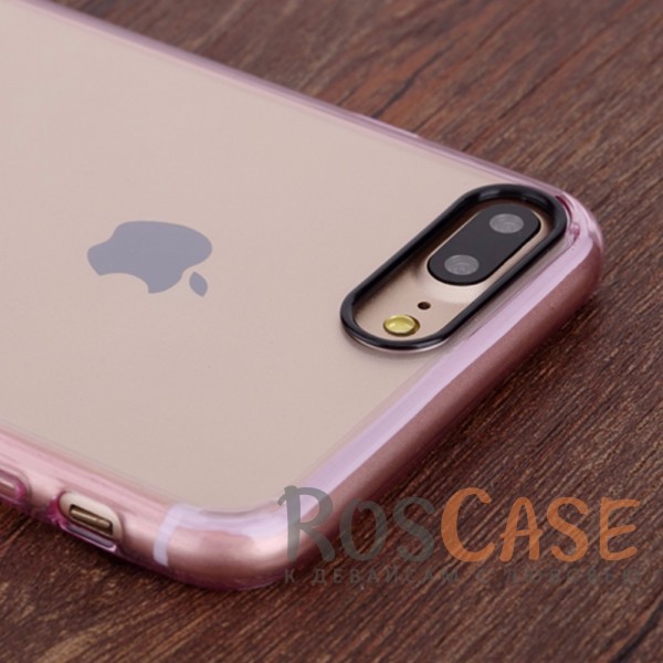 Изображение Розовый / Transparent pink Rock Pure | Пластиковый чехол для Apple iPhone 7 plus / 8 plus (5.5") с дополнительной защитой углов и кнопок