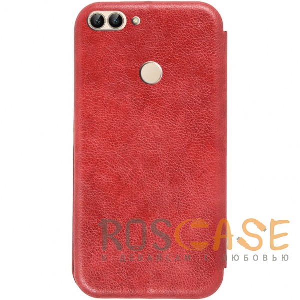 Фотография Красный Open Color 2 | Чехол-книжка на магните для Huawei P smart / Enjoy 7S с подставкой и внутренним карманом
