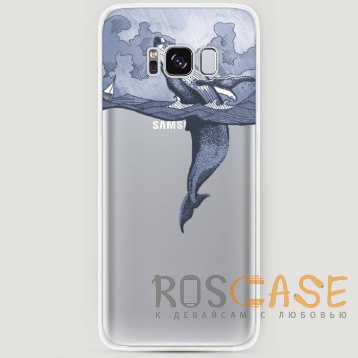 Фото RosCase | Силиконовый чехол Два измерения на Samsung G955 Galaxy S8 Plus