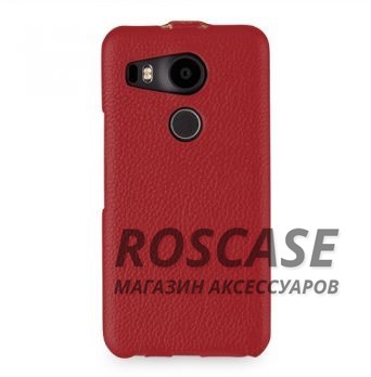 Изображение Красный / Red TETDED натур. кожа | Чехол-флип для LG Google Nexus 5x