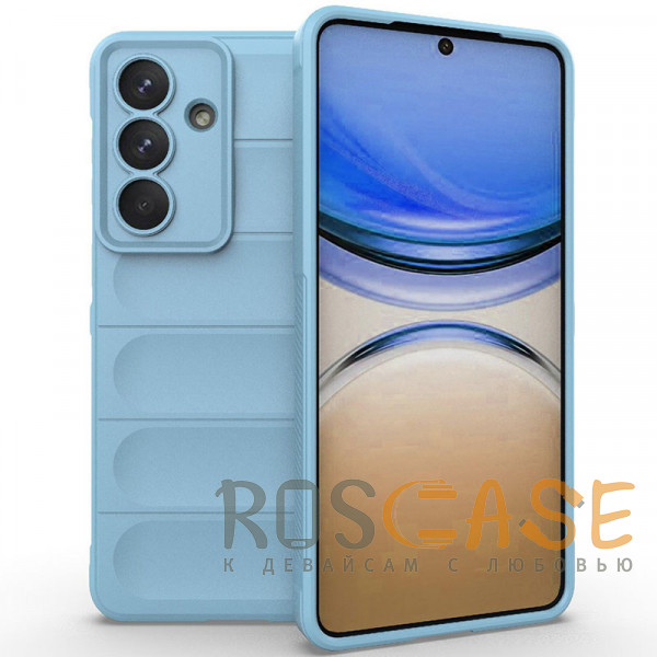 Фото Голубой Flex Silicone | Противоударный чехол для Samsung Galaxy S26 Plus с защитой камеры и микрофиброй