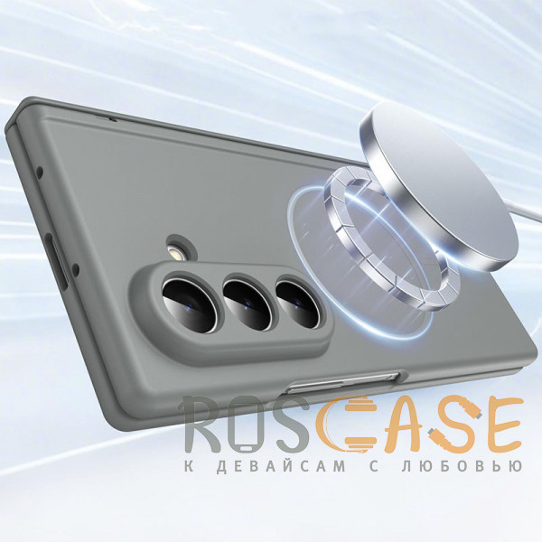 Фотография Серый Чехол 3D с Magsafe и внешним стеклом для Samsung Galaxy Z Fold 7