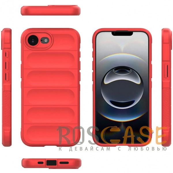 Фото Красный Flex Silicone | Противоударный чехол для iPhone 16e с защитой камеры и микрофиброй