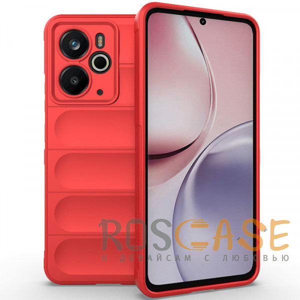 Фото Красный Flex Silicone | Противоударный чехол для Realme 14 5G с защитой камеры и микрофиброй
