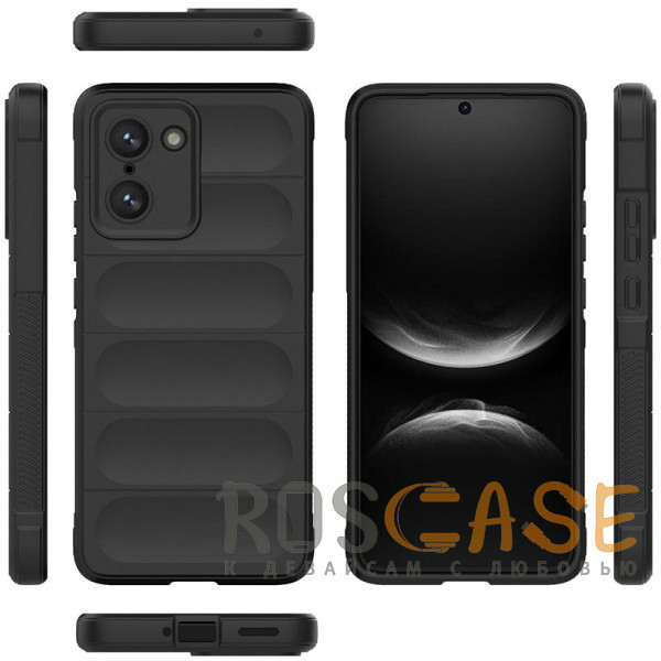 Фото Черный Flex Silicone | Противоударный чехол для OnePlus Nord CE 5 5G / CE5 с защитой камеры и микрофиброй