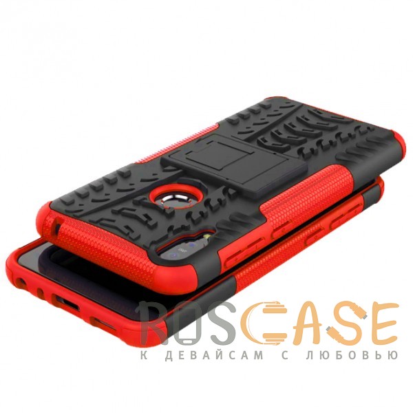 Фотография Красный Shield | Противоударный чехол для Asus Zenfone Max Pro M1 (ZB601KL / ZB602KL) с подставкой
